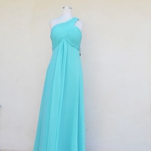 LAST ONE ❗️❗️Turquoise One Shoulder Maxi